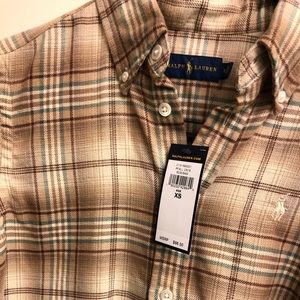 Men’s Polo Ralph Lauren Beige/Sage XS Shirt